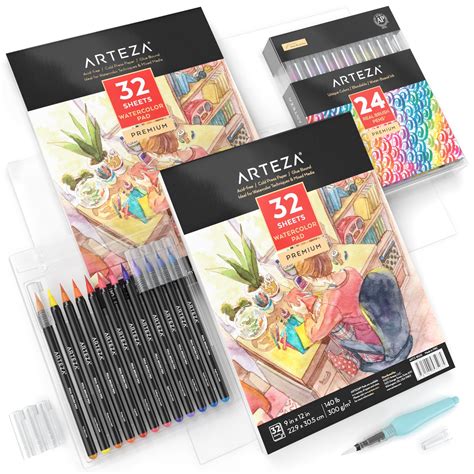 how to use arteza real brush pens